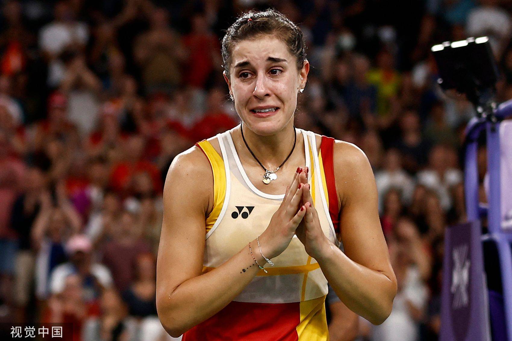 法国羽毛球队爆冷印尼羽毛球队，马琳爆发神勇